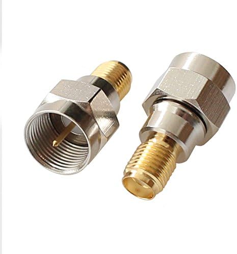 F Type to SMA Male Female Coax Connector Coaxial Adapter - 2 Sets, 6 Pcs