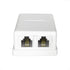 NECABLES Phone Jack Surface Mount Dual Port Telephone Jack Box with 4 Screw Terminals to 2 RJ11