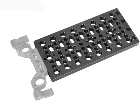 Multifunctional Cheese Plate with 1/4" 3/8" Threads - Easy Switching Plate for Railblocks and Camera DIY Accessories