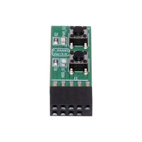 Reset 9Pin cablecc Power Jumper Mainboard Power Starter Board for Computer Switching Board Adapter with Button