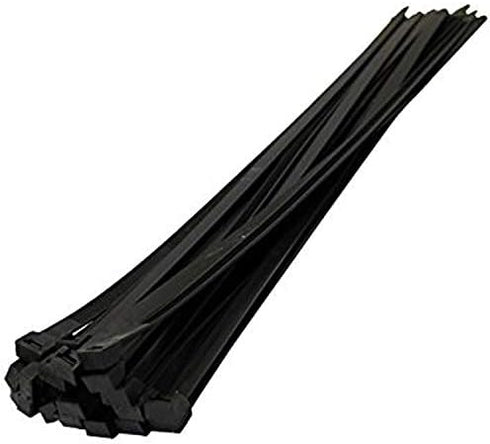 SYD 4 Inch Length, 18lb Small Size Self Locking Nylon Cable Zip Ties - 1000 Piece (Black)