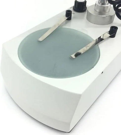 1pc Transparent Board, Clear Glass Working Stage Round Bottom Specimen Plate, Diameter 95mm 100mm