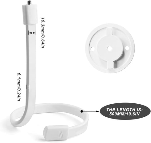 Flexible Baby Monitor Mount for TP-Link Tapo C200/C210/C220/C225, Kasa Security Camera EC70/EC71/KC410S, Easy to Install, Without Tools or Wall Damage