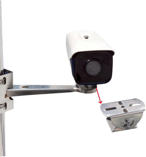 Universal Wall Pole Joint Mount Adaptor, Adjustable CCTV Camera Mount Bracket for Surveillance Cameras