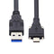 xiwai USB C USB 3.1 Type-C Dual Locking Connector to USB3.0 Data Transfer Cable with Panel Mount Screw