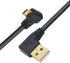 Right Angle Micro USB Cable 90 Degree Charger Cord for Samsung Galaxy S7/S6/S5, Kindle Fire, TV Stick (3-Pack)