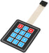 10Pcs 3x4 Matrix Array Membrane Switch Keypad, 69.2*76.9mm, 12 Key Microcontroller Extended Keyboard for Arduino