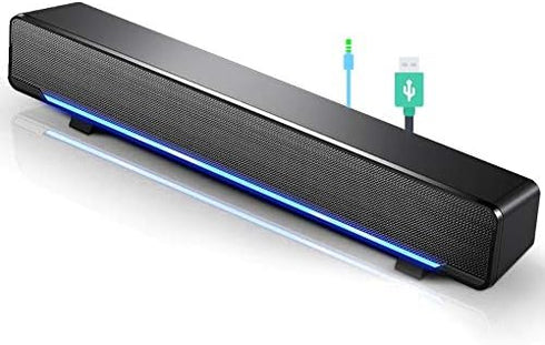 YaizK Mini Portable USB Wired soundbar Music Player Bass Surround Soundbox Speaker with