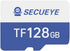 128GB TF Memory Card Class 10 FAT32 High Speed Reading/Writing for Security Camera Dash Cam, 24/7 Recording