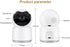 Tuya 3MP Indoor Pan-Tilt Smart Camera for Home Security, Motion Tracking, 2-Way Audio, Compatible with Alexa & Google