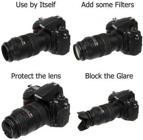 Fotodiox 58mm Macro Reverse Ring Filter Kit - Compatible with Nikon F-Mount Cameras