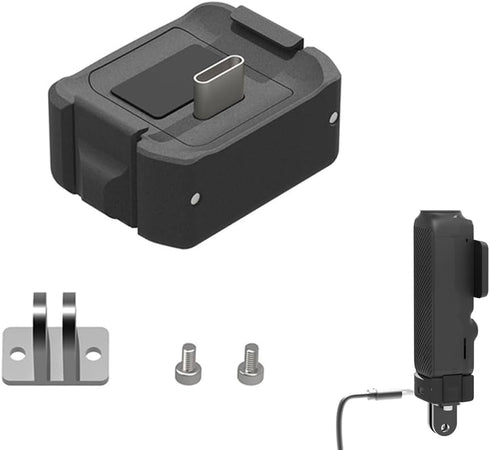 Type-C Charging Base Adapter with 1/4 Screw for DJI Osmo Pocket 3 Action Camera Mounting Accessories