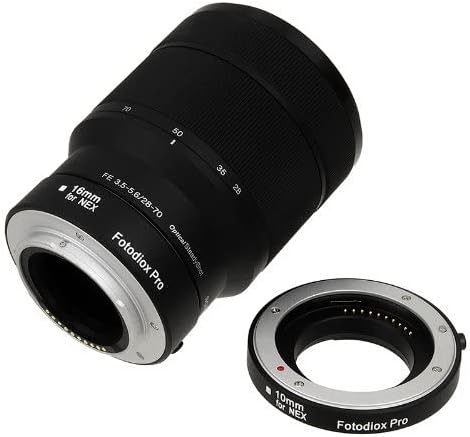 Fotodiox Pro Automatic Macro Extension Tube Kit for Sony E-Mount (NEX) Camera System