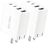 DILTEX 4USB 40W 2 Pack Ports Gan Foldable Charger - Compact USB-C & USB-A Fast Charger with Smart Power Output for Safe