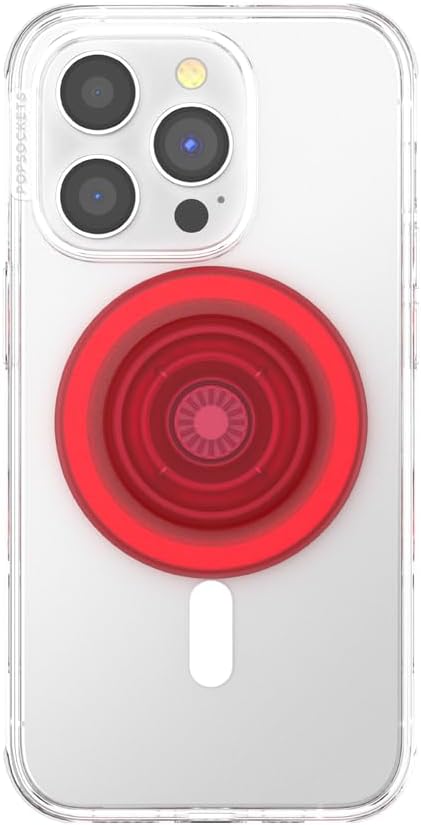 PopSockets Phone Grip Compatible with MagSafe, Into The Woods - Blanchette Red, Wireless Charging Compatible