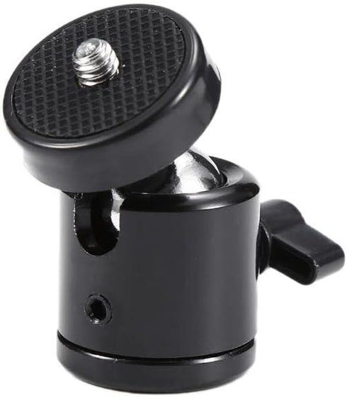 Delsmile Mini Ball Head 1/4 Screw Rotating Tripod SLR Camera Camera Light Bracket