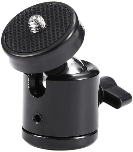 Delsmile Mini Ball Head 1/4 Screw Rotating Tripod SLR Camera Camera Light Bracket