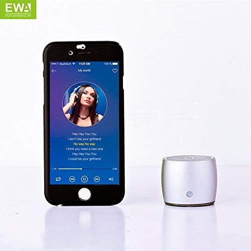 EWA Portable Wireless Mini Speaker with Passive Subwoofer, Enhanced Bass, Perfect for Sports, Travel, Home, A103