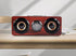 Retro Wooden 5.0 Bluetooth Speaker, Wireless Dual Loudspeakers, 10W Speaker with Superior Sound, Redwood