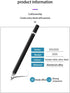 2 in 1 Stylus Pen with Writing Function, High Sensitivity Capacitive Disc Tip, Compatible with iPhone/iPad/Android
