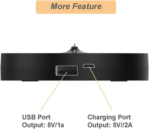 Charger Dock for Ultimate Ears Boom 3/Megaboom 3/Blast/Megablast, 5.5ft Cable, Cradle for UE Boom Series