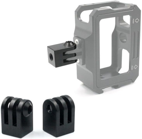 ThtRht 2 Pack 1/4"-20 360 Action Camera Tripod Mount Adapter with Threaded Socket Thumb Screws Phone Tripod Aluminum