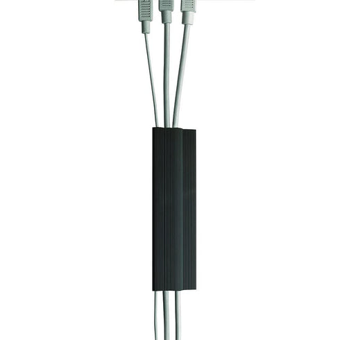 Electriduct Large J Channel Cable Raceway - Self Adhesive Desk Cord Organizer for Computer, Gaming, Entertainment