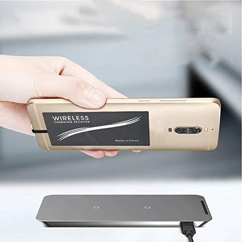 2 PCS Mobile Phone Sticker Charging Receiver, QI Standard Type-C Universal Charger Adapter