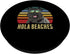 Hola Beaches Kerry Blue Terrier Dog Funny Beach Summer PopSockets Swappable PopGrip