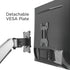 Mount Plus MP-XMA-03 Adapter VESA Mount Quick Release Bracket Kit | Stand Attachment and Wall Mount Removable VESA
