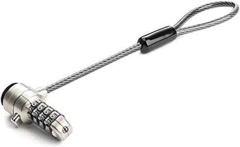 StarTech.com Universal Laptop Cable Lock - 6” Anti Theft 4-Digit Combination K-Slot Lock for Multiple Devices