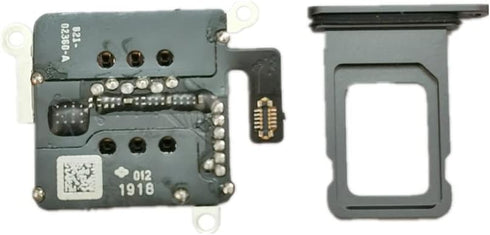 YESUN 11 Dual SIM Card Reader Flex Cable with SIM Card Tray Holder Slot Adapter Replacement for iPhone (Black)