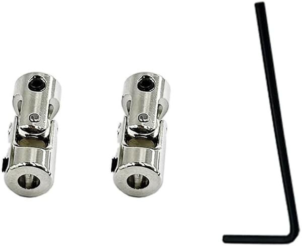 URIMPAVIDO 2PCS RC Car Boat Shaft Coupler Motor Connector Coupler Universal Joint Coupling