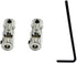 URIMPAVIDO 2PCS RC Car Boat Shaft Coupler Motor Connector Coupler Universal Joint Coupling
