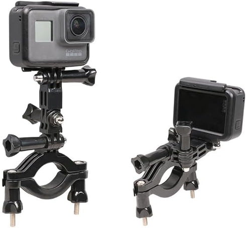 360 13-4, Reflex Camera Metal Handlebar Mount Clip Durable, Adjustable Camera Holder for Go Pro Hero Other Cameras