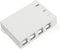Leviton QuickPort Surface Mount Housing, 4-Port, 41089-4WP, White