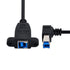 chenyang Printer Cable, USB 3.0 Type B Male to Female 90 Degree Angled Extension Cable, 50cm