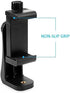 Alphx Universal Smartphone Tripod Cell Phone Holder Mount Adapter Set, Fits All Phones, Includes Mini Tripod