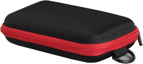 Hard Travel Case for Ekrist/LanLuk Portable Charger Power Bank 25800mAh (Black + Red Zipper)