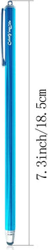 Bundle of 3-Pack 7.3" Extra Long Thin Tip High Precision Universal Capacitive Stylus Pens for Touch Screens