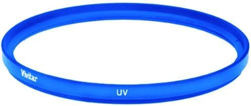 Vivitar 52mm UV Filter with Snap-On Lens Cap, Blue