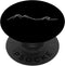 Mountain Wave Cool Black Art Drawing Hiker Ocean Gift PopSockets Standard PopGrip