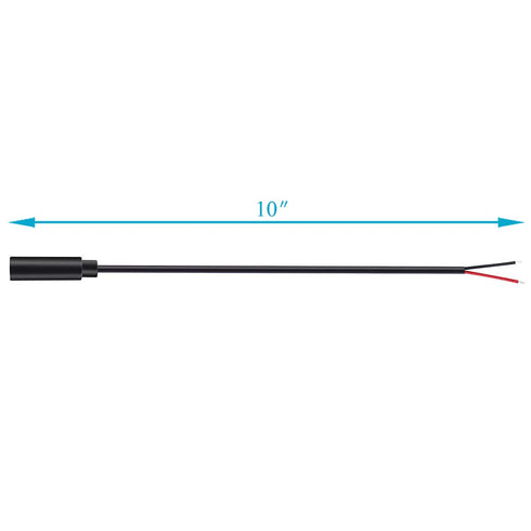 Fancasee 2 Pack Replacement 3.5mm Female Jack to Bare Wire Open End TS 2 Pole Mono Audio Cable Repair