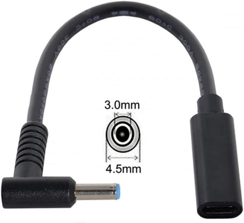 chenyang CY USB C to DC 20V 4.5 * 3.0mm PD 65W Charge Cable for HP Laptop