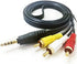 MaxLLTo 3.5mm 3 DCR-TRV280 DCR-TRV260 DCR-TRV250 to RCA AV A/V Audio Video TV-Out Cable/Cord/Lead for Sony Digital