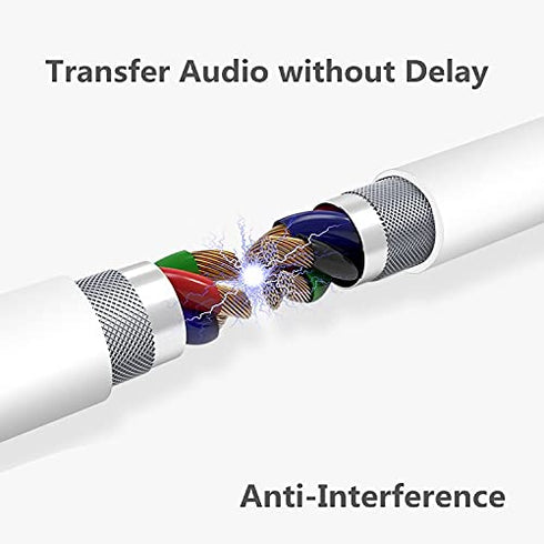 3.5mm Jack to USB Auxiliary Charger Sync Data Transfer Cable Compatible with Beats by Dre Studio Wireless Headphones