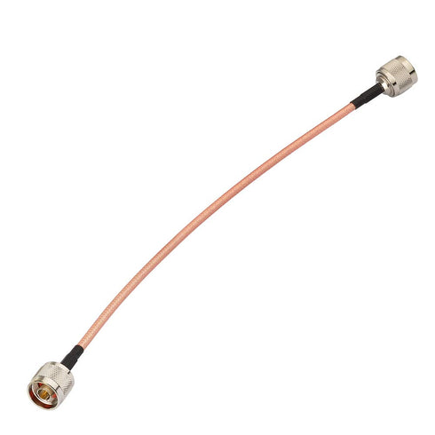 Eightwood N Male to N Male Low Loss RG400 Cable 12 inch for 4G LTE Antenna, WiFi Yagi Antenna, Router