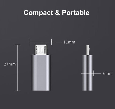 USB C to Micro USB Adapter, USB Type C Female to Micro USB Male Compatible with Samsung Galaxy S7/S6/S5/S4