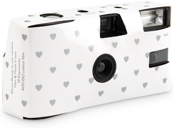 WEDDINGSTAR Disposable Camera with Flash - Single Use 35mm Film Camera for Wedding