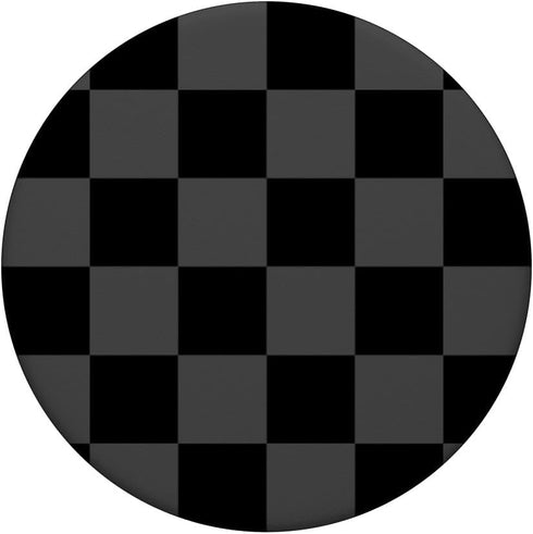 Checkered Black and Grey Design Checker Print PopSockets Standard Grip for Women and Men